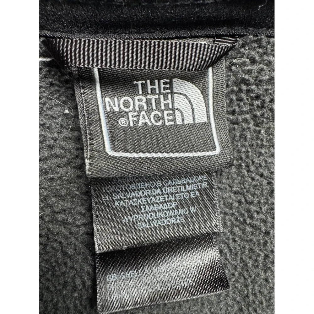 The North Face Mens‎ FlashDry Fleece Vest Gray Black Full Zip Large